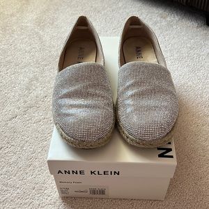 Anne Klein espadrilles with crystals